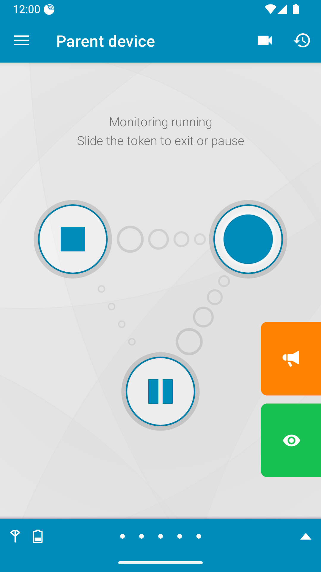 Dormi parent mode screenshot